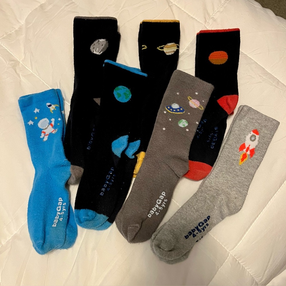 Baby Gap Toddler Boys Crew Socks 🛸🌌